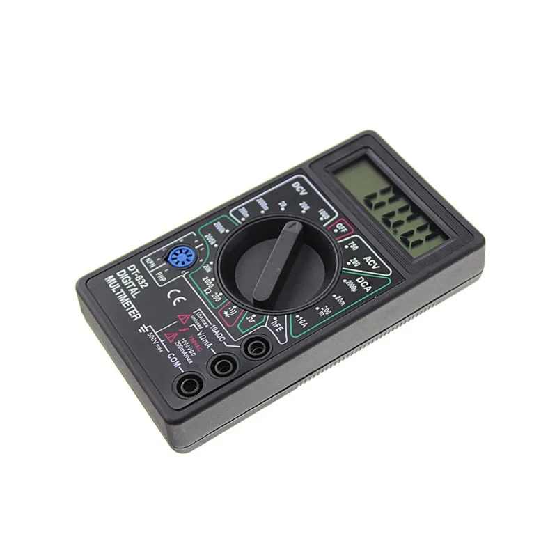WHDZ DT832 цифровой мультиметр AC DC Вольтметр Амперметр Ом автоматический тестер полярности зуммер диагностический мультиметровый транзистор зонд