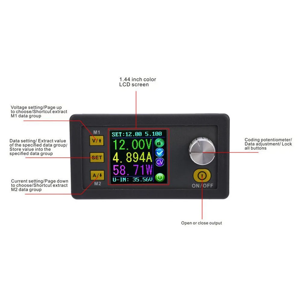 

Voltmeter DC DPS3005 30V 5A Constant Voltage Current Step-down Power Supply Module Voltage Converter LCD Voltmeter