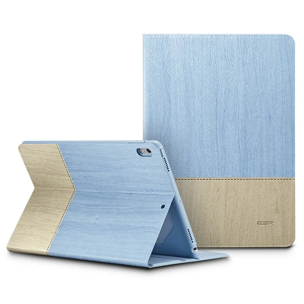Чехол для iPad Pro 10,5 ESR из простой ткани Оксфорд из искусственной кожи Smart Cover Folio Stand Повседневный Стильный чехол для iPad Pro 10,5" - Цвет: Sky