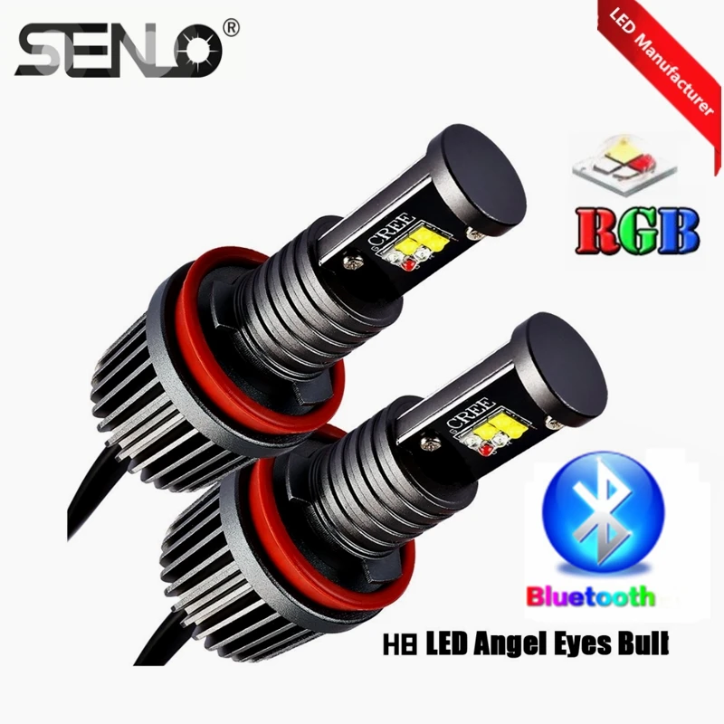 Мульти смена Цветов RGB Ангельские глазки E92 светодиодный Halo Кольцо Светодиодный