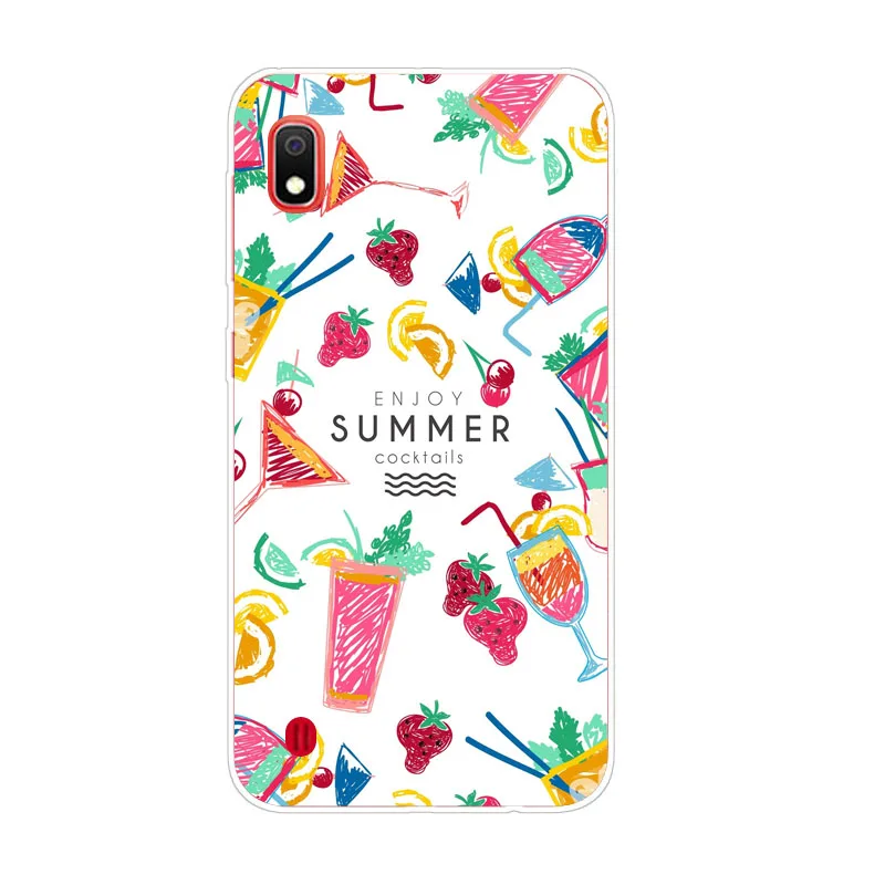 For Samsung galaxy A10 Case Silicon panda cartoon Painting Soft TPU Back Cover for galaxyA10 protect Phone cases |
