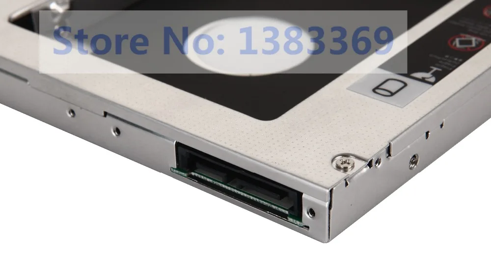С лицевой панелью и кронштейном 2 го SATA HDD SSD корпус жесткого диска Caddy для Dell Latitude