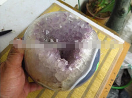 A 331 AAAA Agate Ball Lace Crystal Amethyst Geode Sphere Spiritual Showpiece (B0531) | Дом и сад