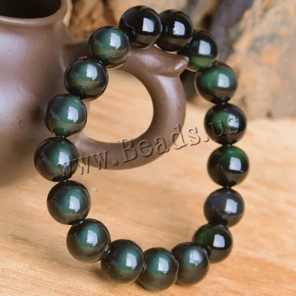 Браслет из черного обсидиана с бусинами натурального камня|bangle jewelry box|bangle stylebangle