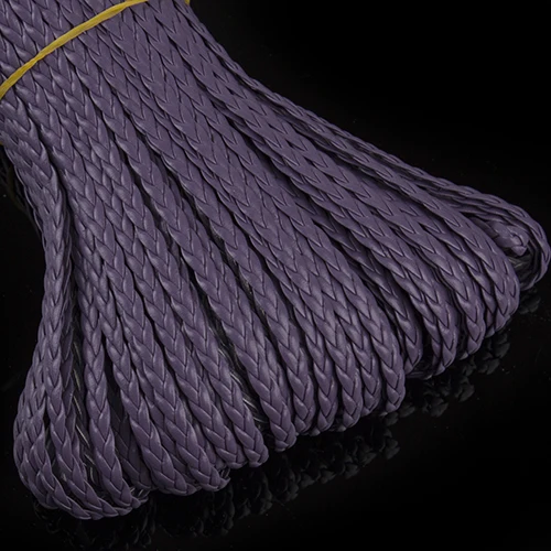 

Sauvoo 10Meters/Lot Multicolors Braided PU Leather Cord 5mm Flat Faux Leather String Craft Cord for DIY Jewelry Making Supplier