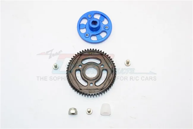 1/10 осевой SCX10 II 90046 сплав SPUR GEAR адаптер + стальная шестерня 55 T-1 комплект SSCX21555T |