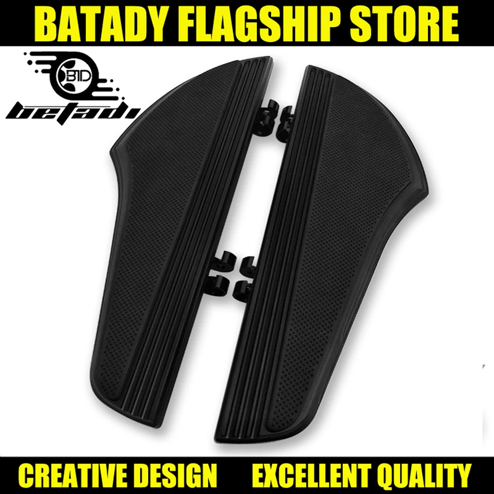 Avant blackPedal repose-pied Plancher Pour Harley Touring Road King Tri Street Glide FLHR FLHX 2000-2019 Softail Heritage Graiss |