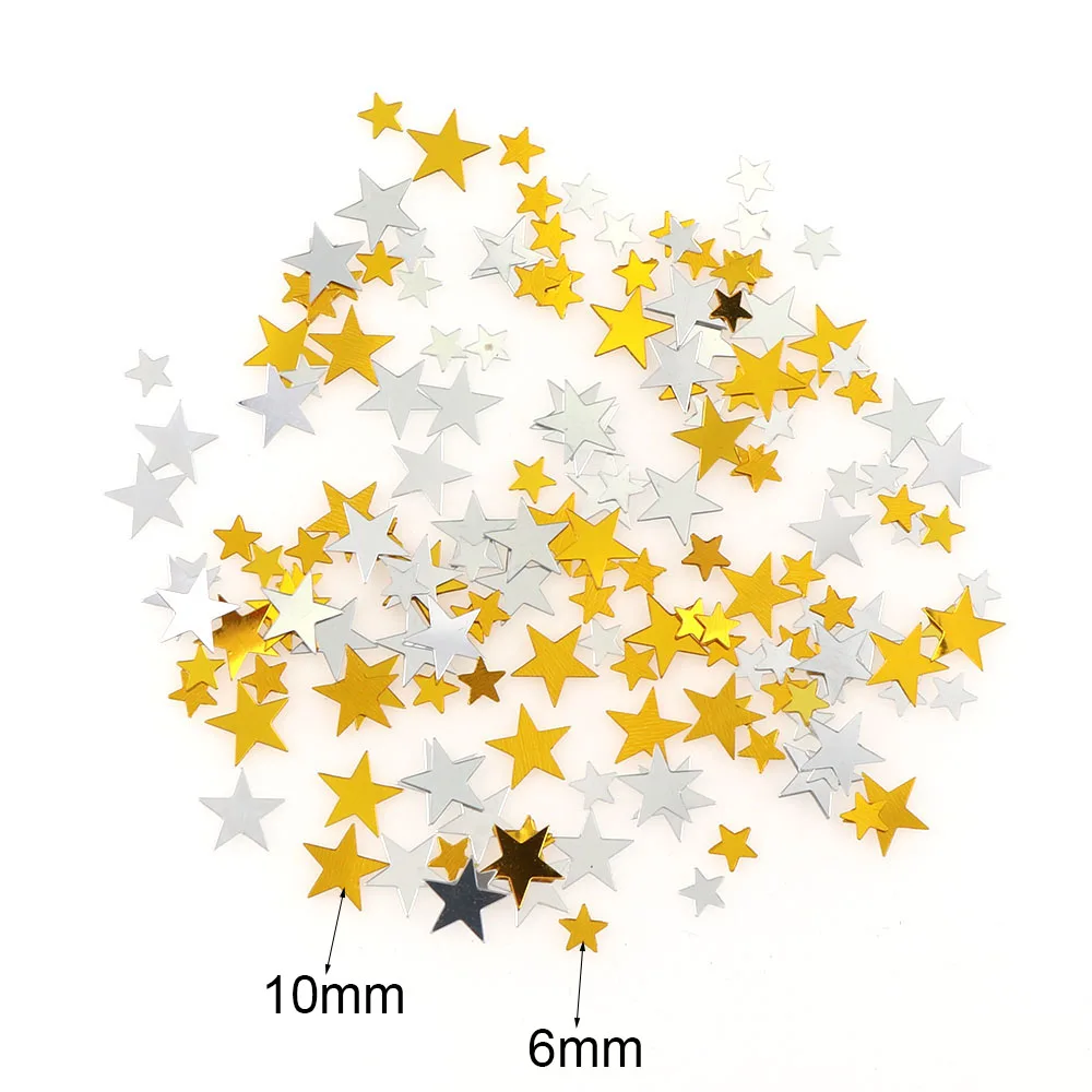 15g Mix Gold&ampSilver Five-pointed Star Sequins Christmas Table Decor For Home Party Decor/Wedding DIY Decoration | Дом и сад