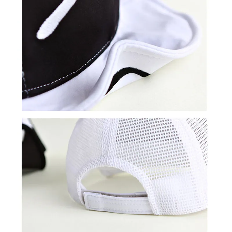 Retail 0-4 years baby 50CM summer black and white eyes grid baseball cap | Детская одежда и обувь