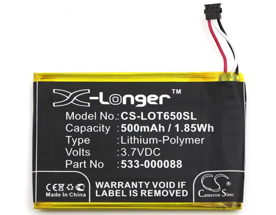 Аккумулятор Cameron Sino 500 мАч для аккумуляторов LOGITECH MX Master Touchpad T650 1506 533-000088 HB303450