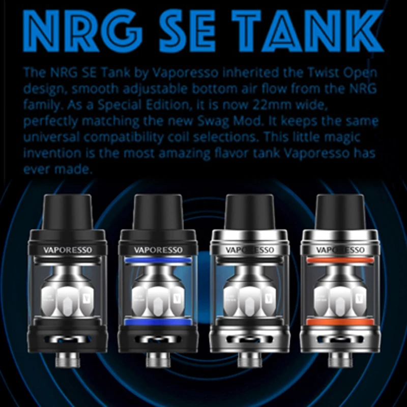 Vaporesso SWAG набор распылителя 0 91 'OLED 80 Вт с NRG SE 3 5 мл бак GT2 Core Coil Head - Blue | Электроника