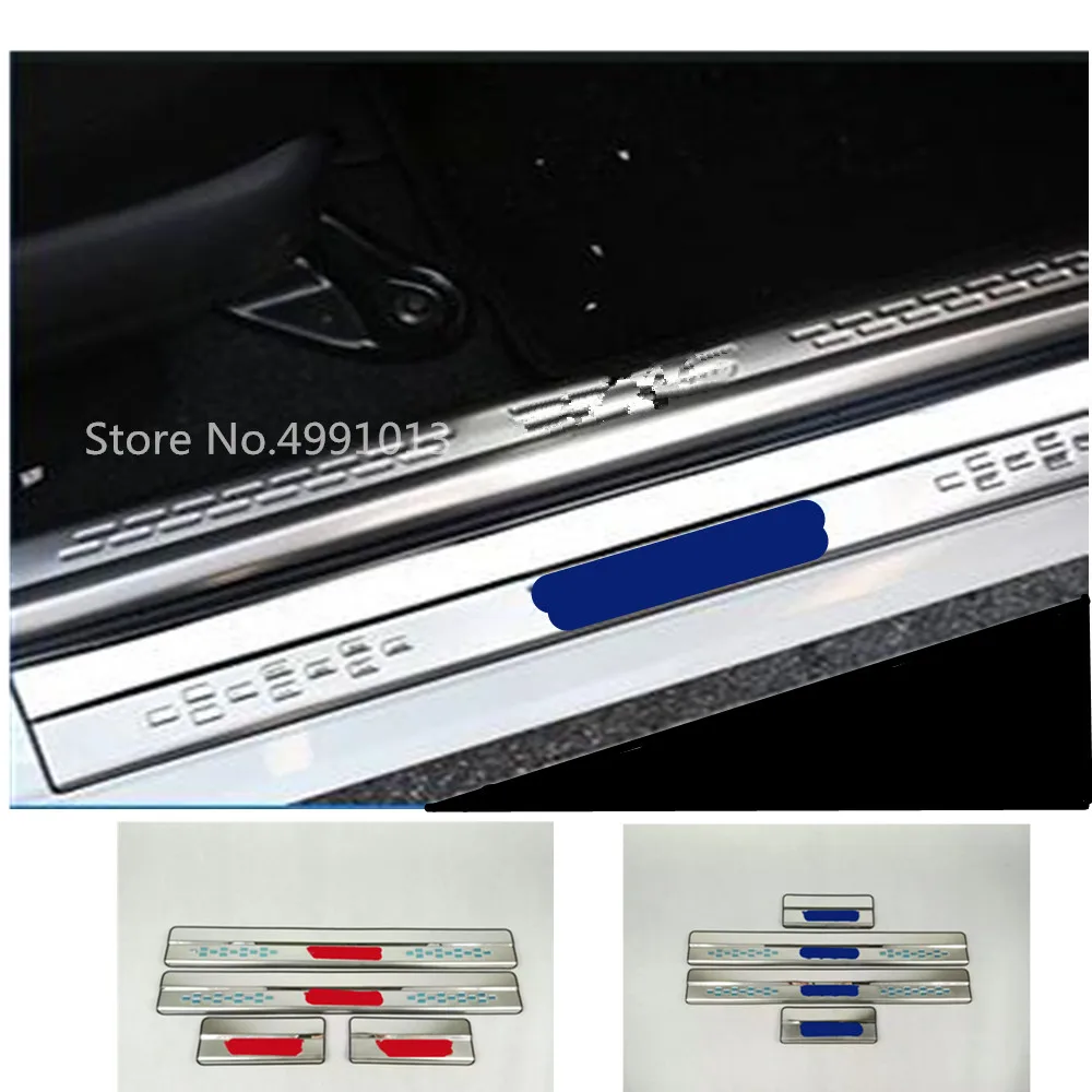 

Car cover Stainless steel pedal door sill scuff plate outside threshold bumper trim For Toyota Vios/Yaris sedan 2017 2018 2019