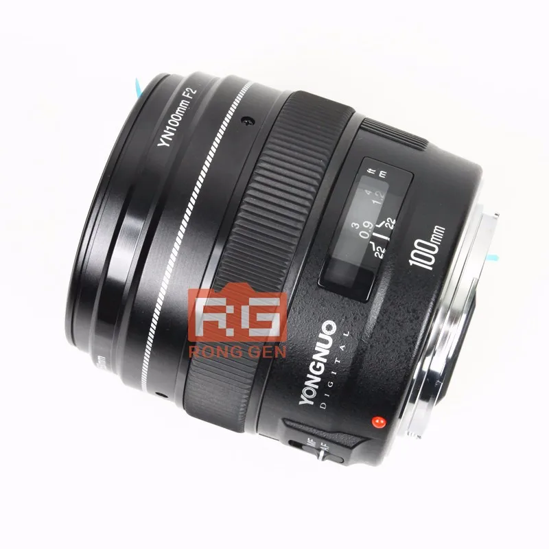 Светодиодная лампа для видеосъемки Yongnuo YN100mm F2 YN-100mm F2/C Средний Телеобъектив Объектив с фиксированным фокусным расстоянием объектив IS USM для Canon EF крепление 5D 5D Характеристическая вязкость полимера 1300D T6 760D 1300d 6d 600d 80d