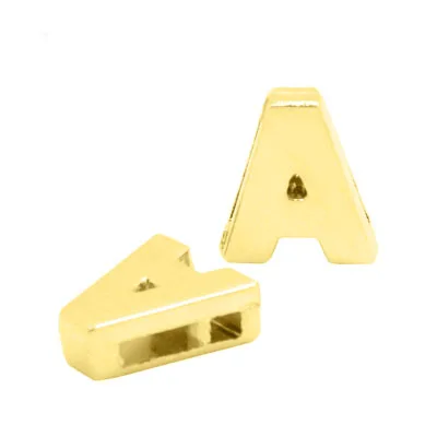 Бесплатная доставка 520 шт. 8 мм гладкие зеркальные золотистые буквы