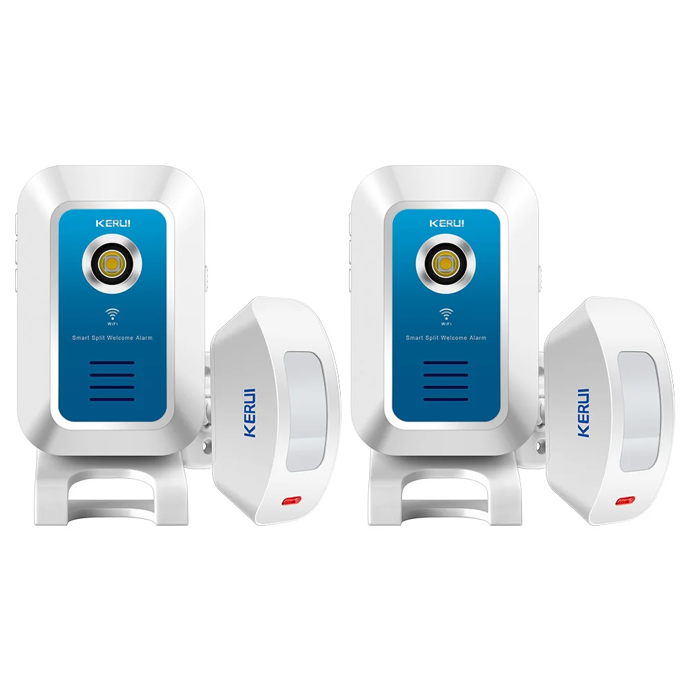 Беспроводной дверной звонок KERUI WM7, WiFi, дверной звонок, инфракрасный датчик движения, Android IOS APP, дверной звонок для магазина - Цвет: Kit5 Doorbell
