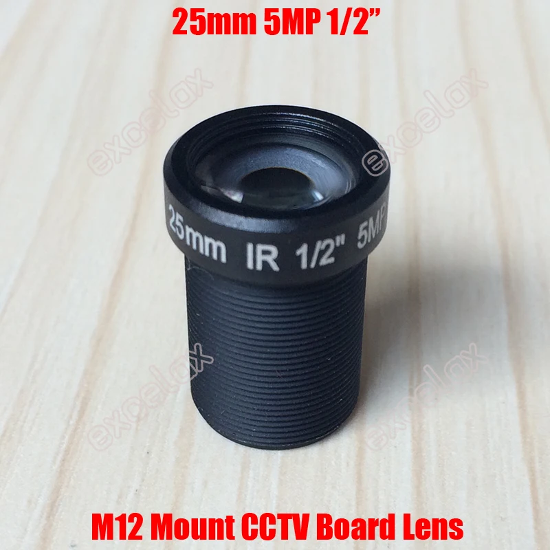 5MP 1/2 &quot25 мм M12 F2.4 IR Чувствительная плата видеонаблюдения MTV Mount для 960P 1080P 2MP 3MP 4MP