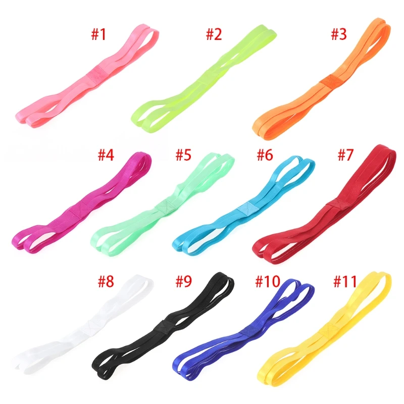 Спортивная повязка для волос эластичные противоскользящие двойные повязки йоги