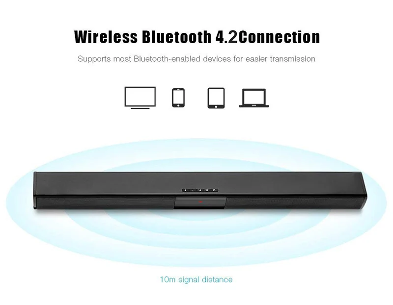 20W TV Sound Bar Wired and Wireless Bluetooth Home Surround SoundBar for PC Theater TV Speaker enlarge