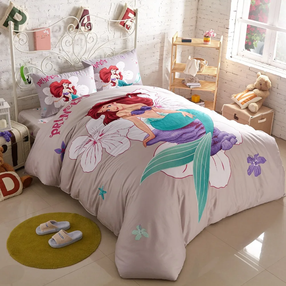 Mermaid Bedding Set Duvet Covers Single Twin Size Bedroom Decoration Boy Children's Babies Bed | Дом и сад