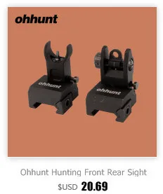 Ohhunt Охота AR 15 M16 передний задний прицел набор быстрого перехода полимер флип-вверх прицелы с Пикатинни рельс для 1913 поручней