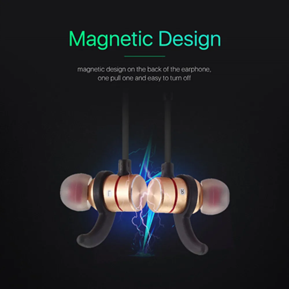 Wireless Earphones With TF In-Ear Ear Phones Bluetooth Fone De Ouvido Magnetic Attraction HiFi earphone For Mobile Phone | Электроника