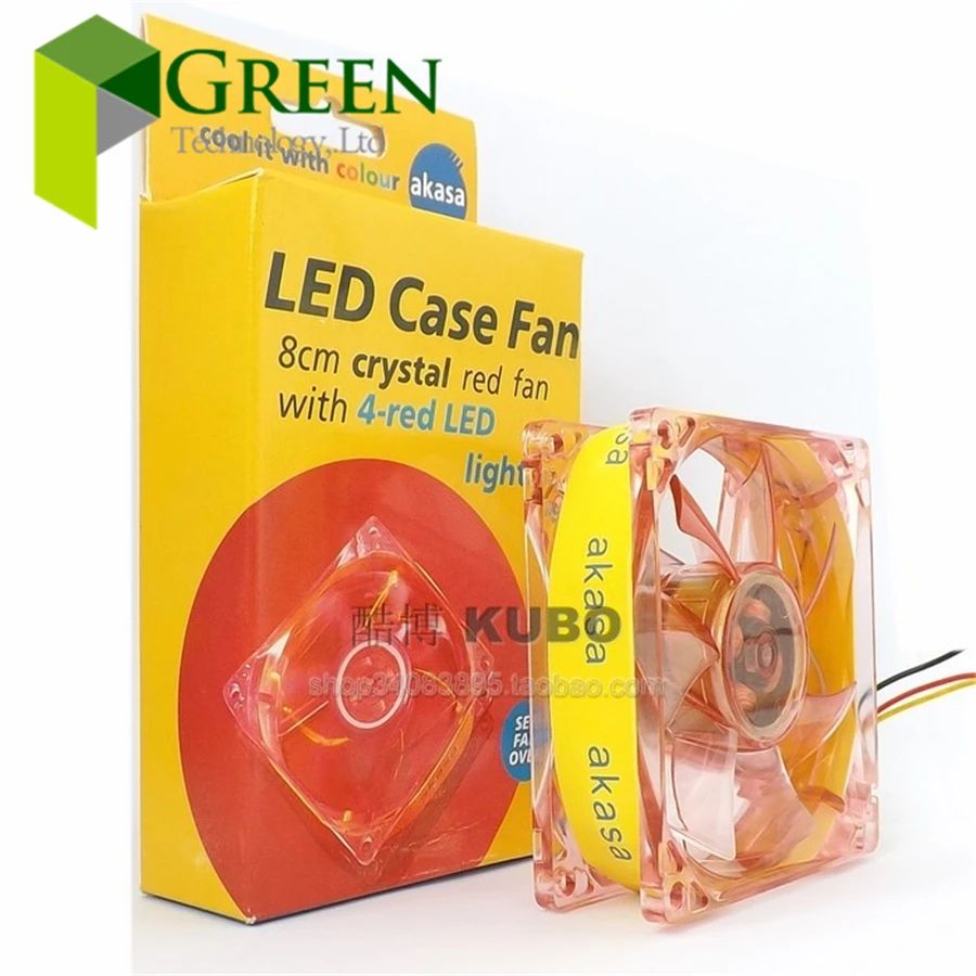 AKASA DFS802512M 80 мм 8 см 80*80*25 светодиодный вентилятор охлаждения 12 В постоянного тока 1 4