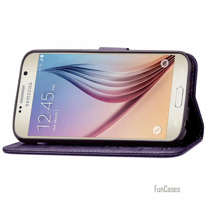 Чехол для samsung Galaxy S6 G9200 стильный кожаный чехол-кошелек с отделениями карт сумка
