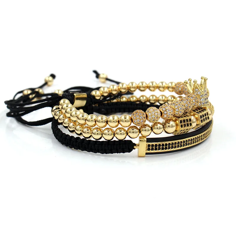 Роскошная Королевская корона подвеска в виде трубочки Набор браслетов модный