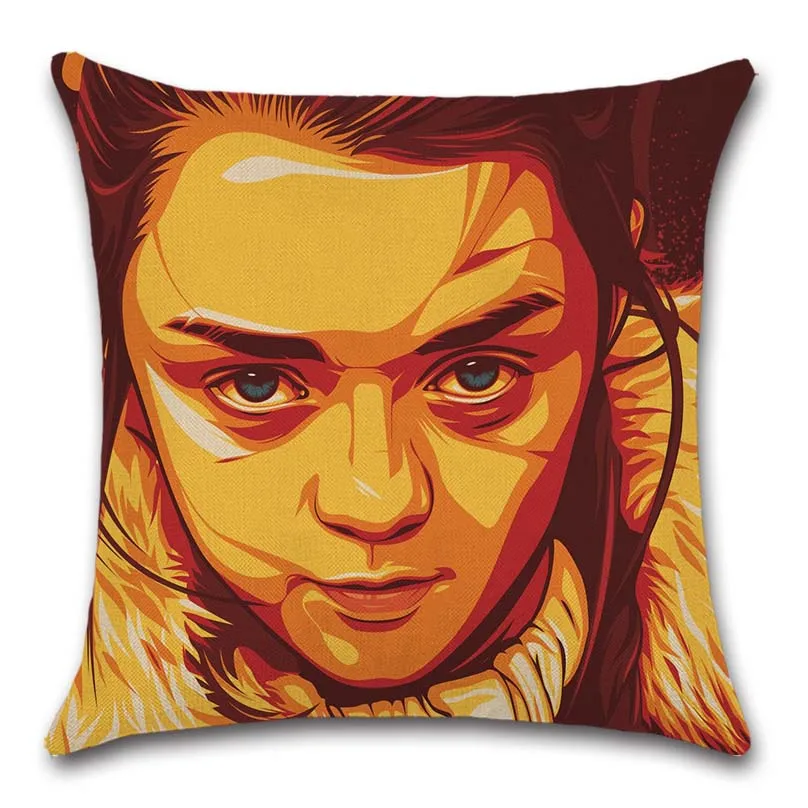 Arya Cersei Daenerys Игра престолов Подушка с изображением женщины чехол декоративный стул сиденье автомагазин диван декоративная наволочка домашний дом спальня