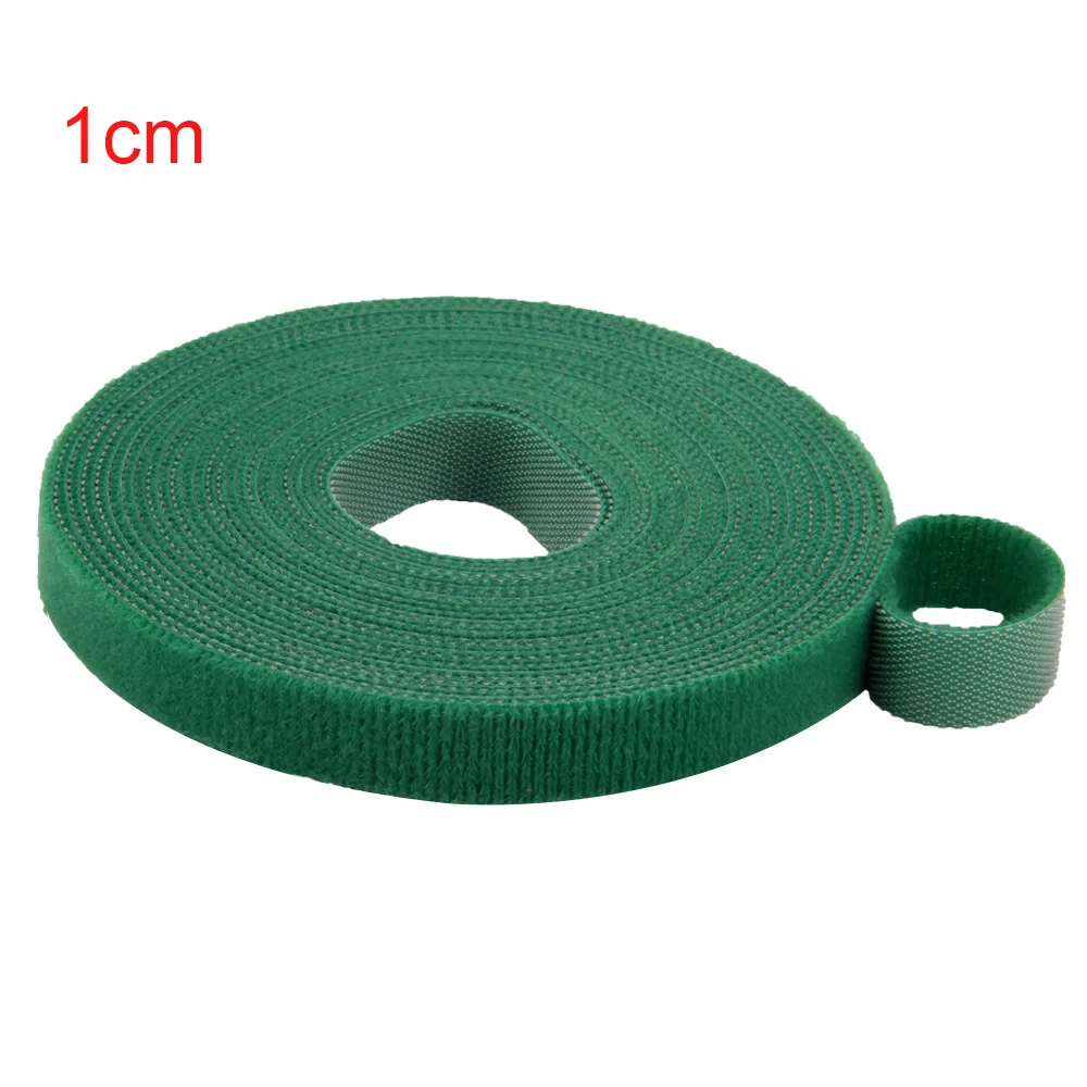 1cm green 5 метров крепкие короткие крючки и петли клейкая лента впритык самоклеющиеся Кабельные стяжки застежка волшебная лента Швейные аксессуары - Цвет: 1cm green