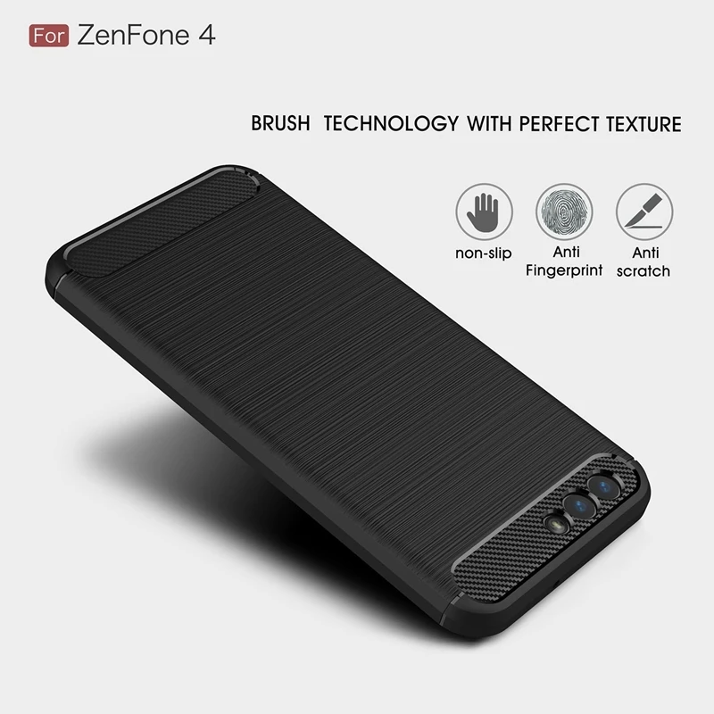 Телефон чехол для Asus Zenfone 4 pro max В Live селфи Pro AR ze554kl zs551kl zc554kl zb501kl углерода Волокно