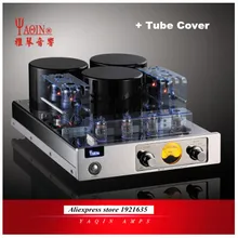 YAQIN MC-13S 40WPC EL34 6CA7 вакуумная трубка Push-Pull интегрированный клапан усилителя трубка, усилитель мощности без трубки Защитная крышка