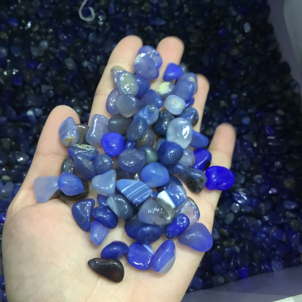 Натуральный Полированный Агат камни голубой агат камень для украшения|Камни| |
