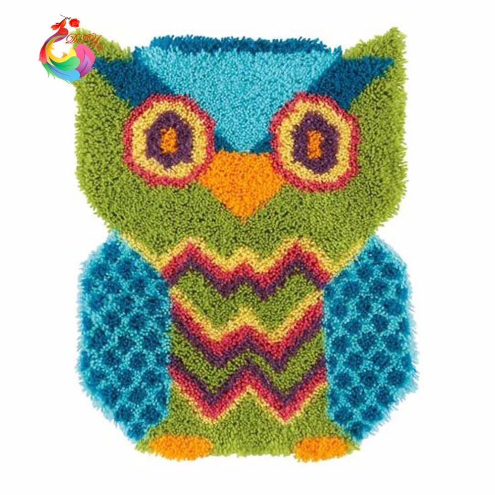 Наборы ковровых покрытий с рисунком совы накладки и ковры пряжа для вязания