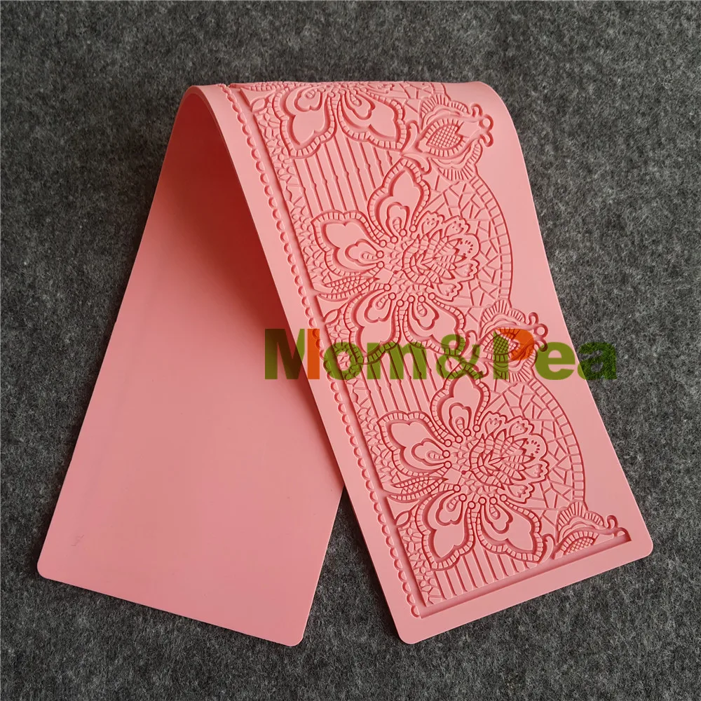 Mom & Pea GX193 Бесплатная доставка кружевная форма для украшения торта помадка 3D