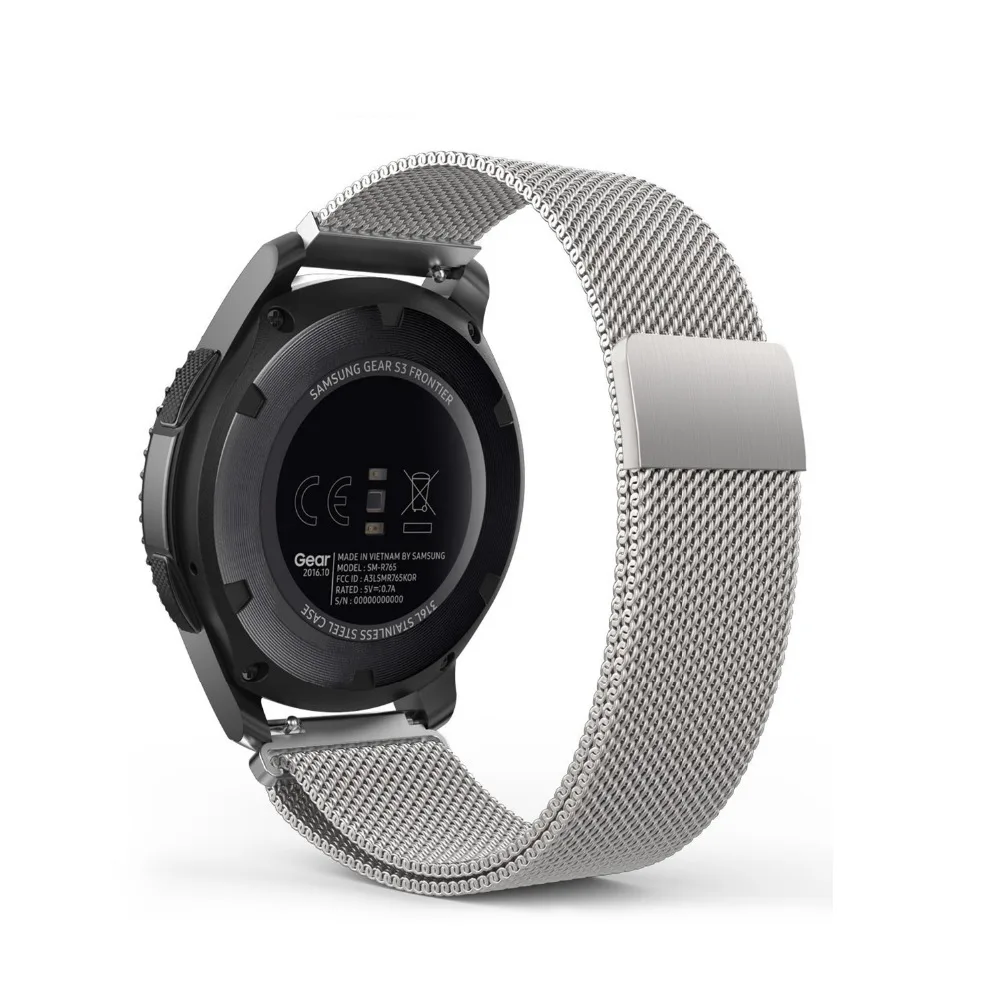 Нержавеющая сталь band для samsung gear s3 frontier/классический ремешок часов Миланская