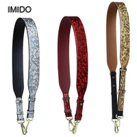 imido wide women bag replacement straps shining pu leather shoulder crossbody belt handbag accessories parts correa bolso stp139