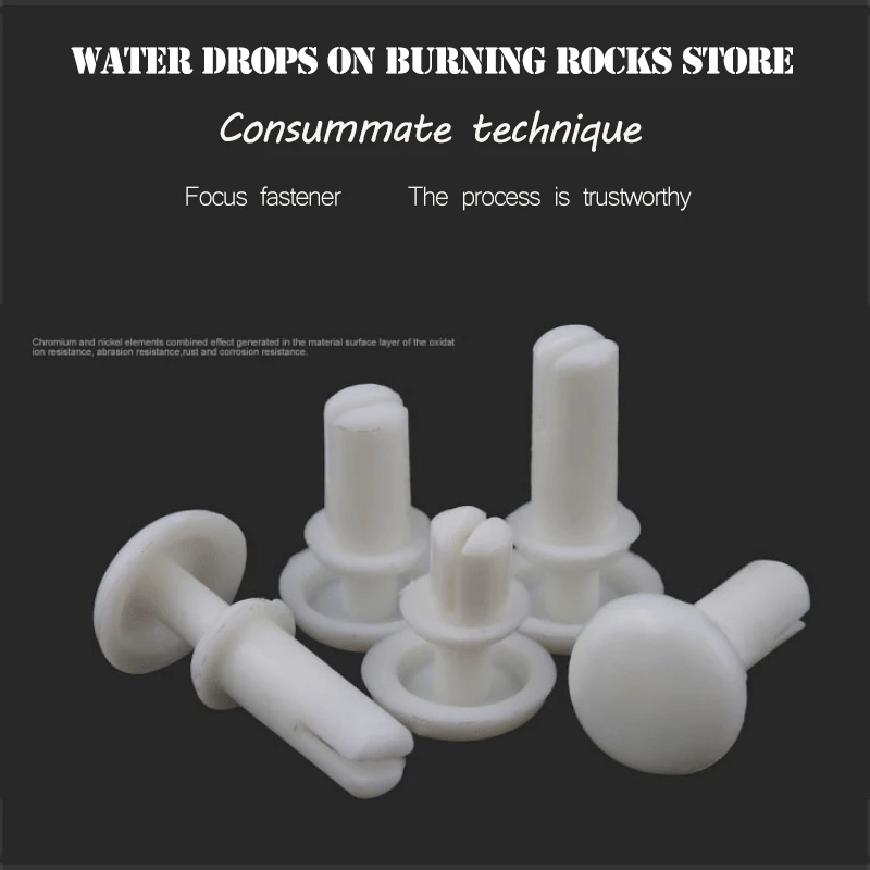 100 шт. R2664 диаметр отверстия Белый Черный Нейлон Пластик изоляционный фиксатор