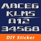 3D хромированная металлическая наклейка сделай сам, буквенные цифры, стикер для стайлинга для Mercedes BENZ W124 W176 W205 W203 W168 GLE500 ML400 SEL600 SL65 AMG