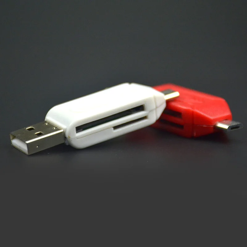 2 в 1 USB OTG кардридер Универсальный Micro TF/SD телефонный удлинитель-переходник
