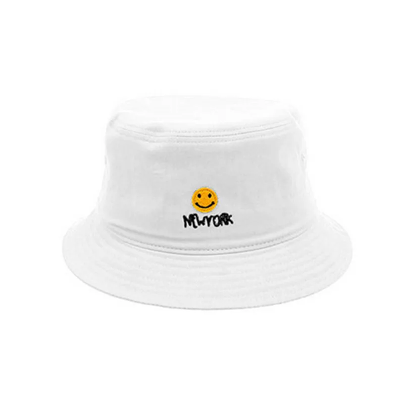 Женская панама Вышивка улыбающееся лицо Панама письмо пара крышка творческая