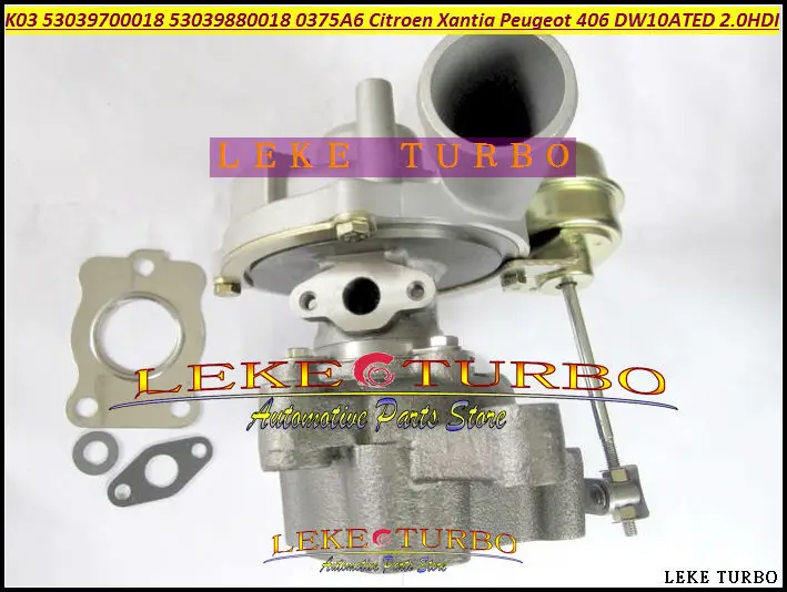 K03 53039700018 53039880018 0375A6 0375E4 9632427880 3750000 18 турбо для Citroen Xantia Peugeot 406 1998 DW10ATED 2.0L HDI |