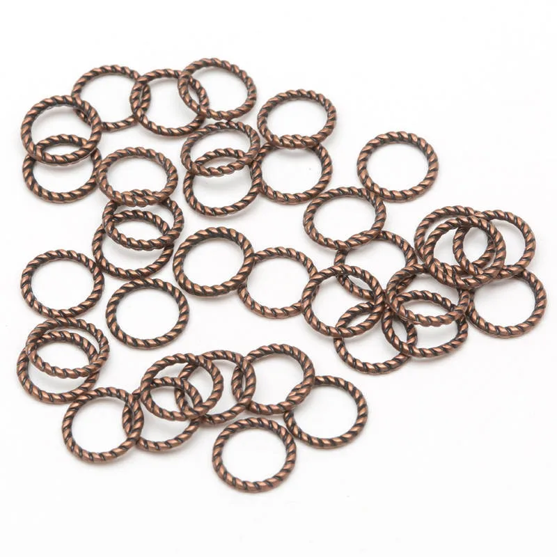 60 шт./лот 8 мм скручивающееся кольцо ювелирные изделия очаровательные звенья