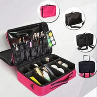 storage partition cosmetic bag multifunctional portable cosmetic case large double custom tattoo manicure toolbox
