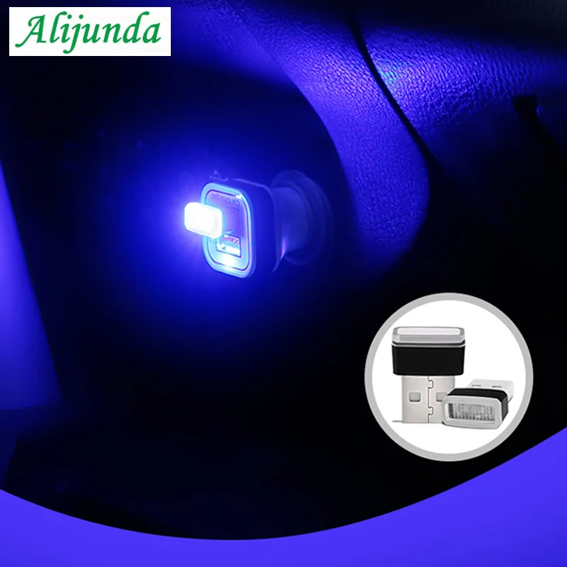 Светодиодный ночсветильник с питанием от USB лампа для салона автомобиля ножная