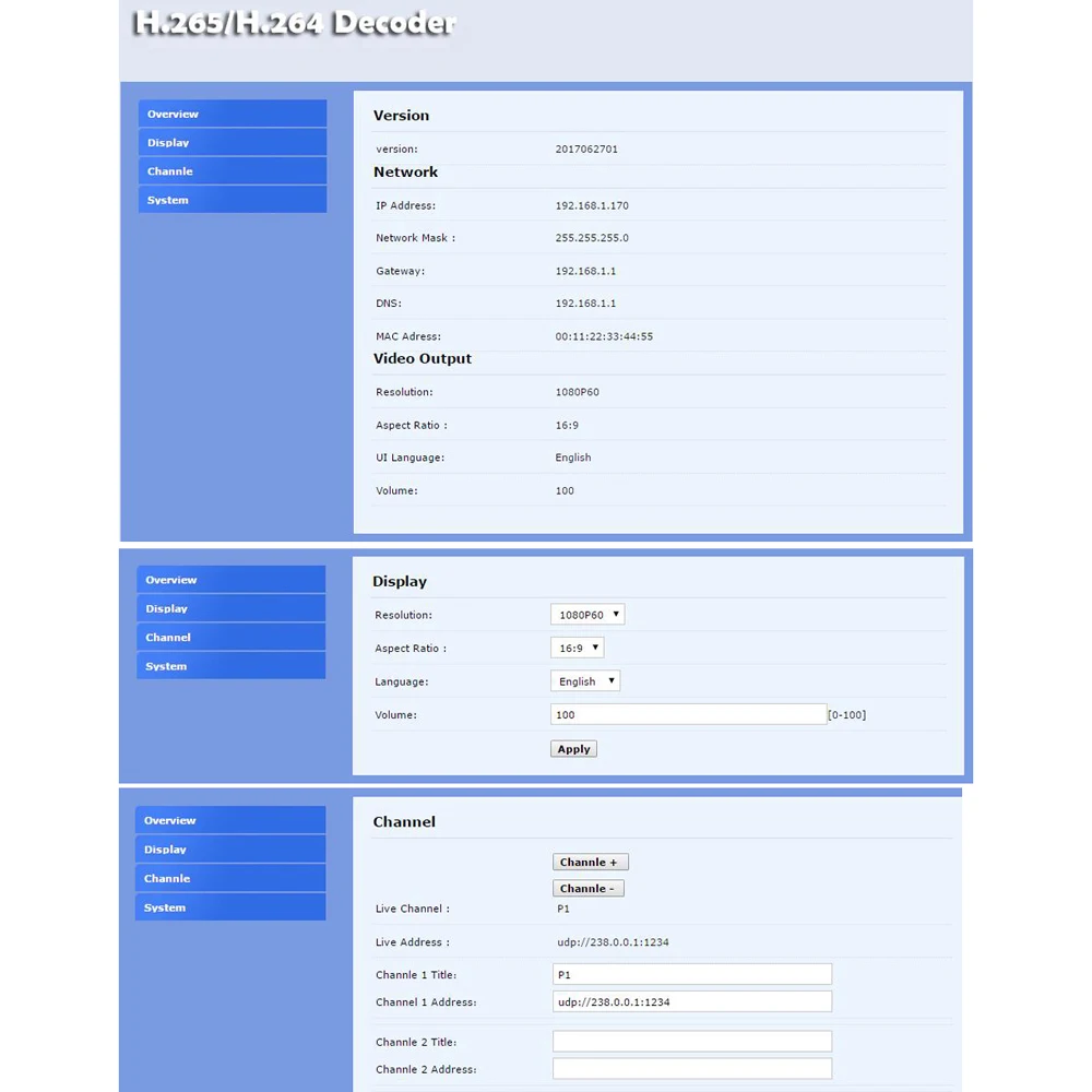 Видеодекодер ISEEVY H.265 H.264 4K декодер IPTV с выходом HDMI CVBS для декодирования сетевого