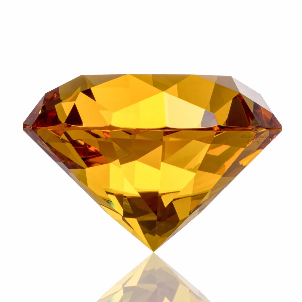 60 мм Красочные Crysta со стразами розовый красный синий пресс папье гигантский Jewel