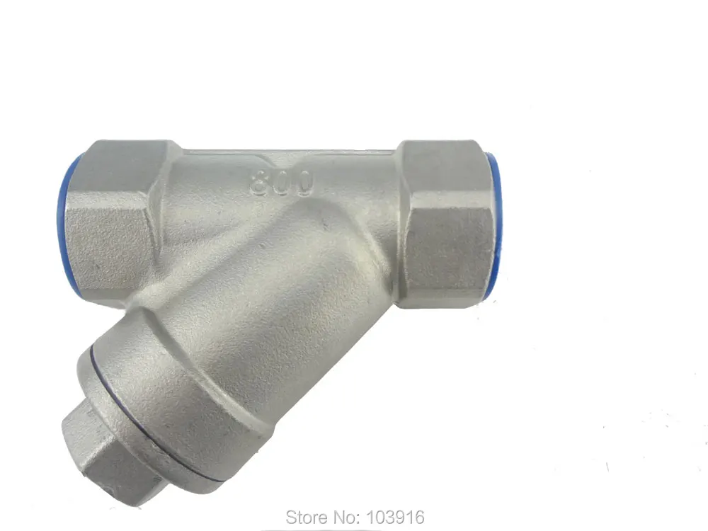 Фильтрующий клапан 3/4 дюйма DN20 из нержавеющей стали NPT Y типа|strainer valve|y strainer