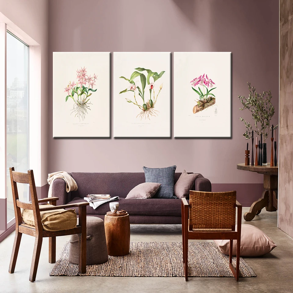 

Nordic Green Plant Leaves Wall canvas painting posters prints wall art picture living room Modern Chinese Style Home Decor frame
