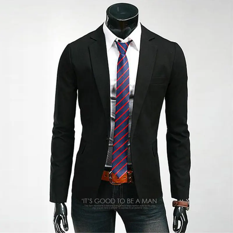 Terno Masculino Осень Новый мужской повседневный приталенный Блейзер Костюмы Куртка